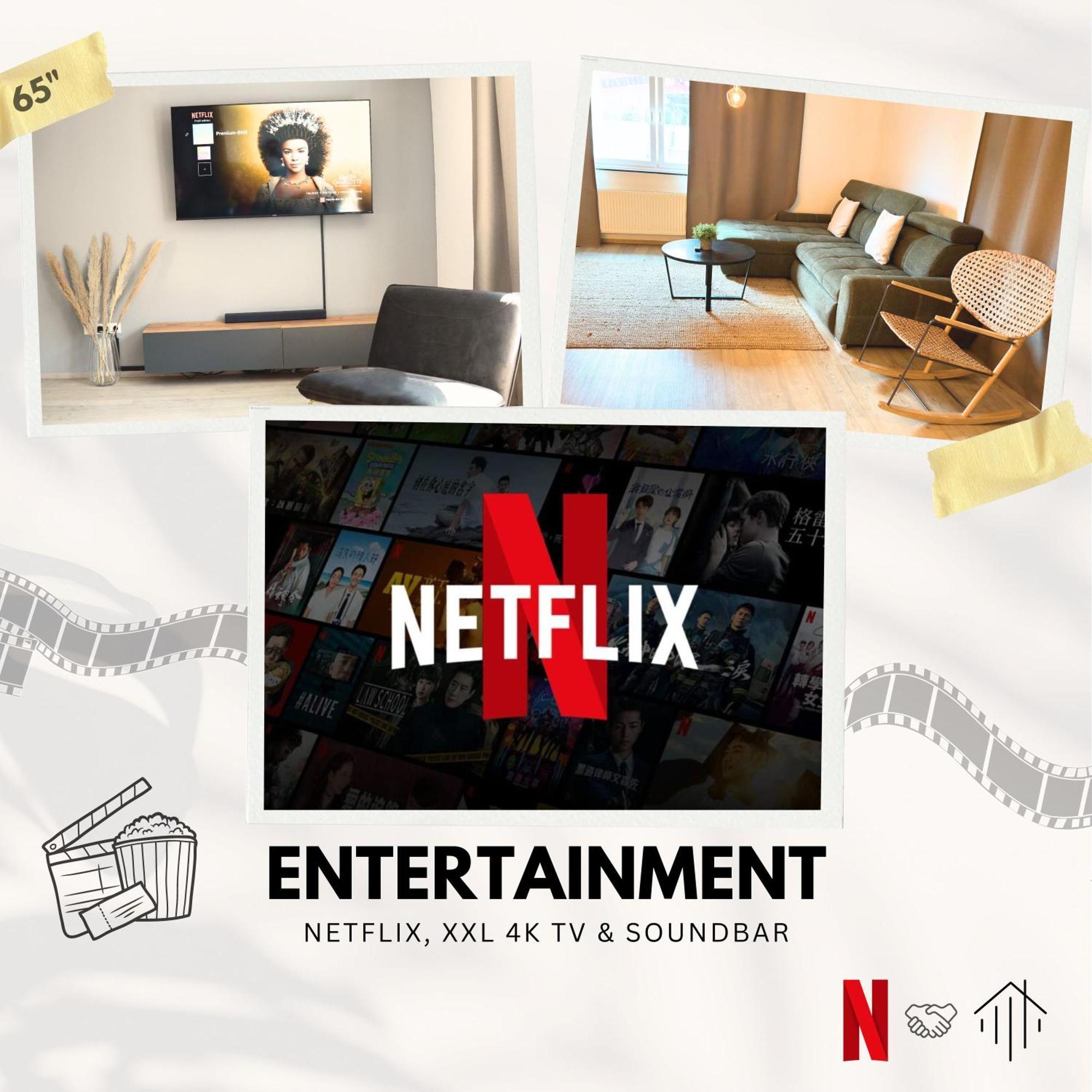 Apartment Business & Family - Zentral, 24h Check-in, Xxl Tv *